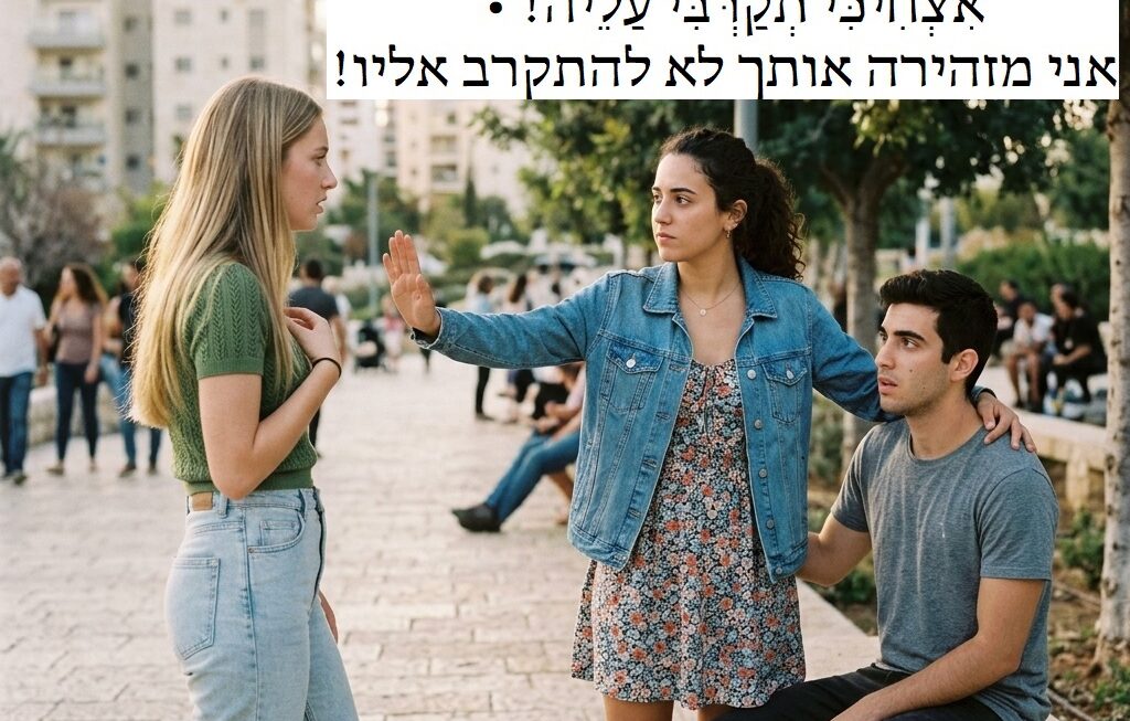 אני מזהירה אותך לא להתקרב אליו